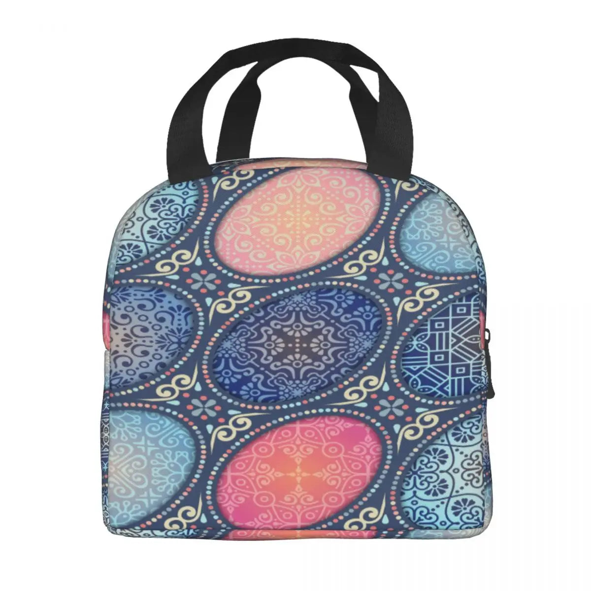 Ethnic Lunch Bag Insulated Thermal Cooler Bento Lunch Box Tote Picnic Storage