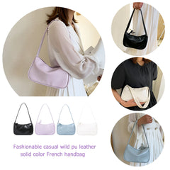 PU Leather Underarm Bag Totes Girls Casual Shoulder Women Handbags Pouch