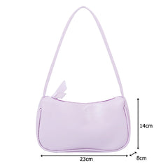 PU Leather Underarm Bag Totes Girls Casual Shoulder Women Handbags Pouch