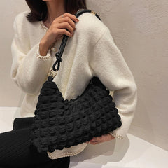 Pleated Cloud Bag Evening Bag Tote Shoulder
