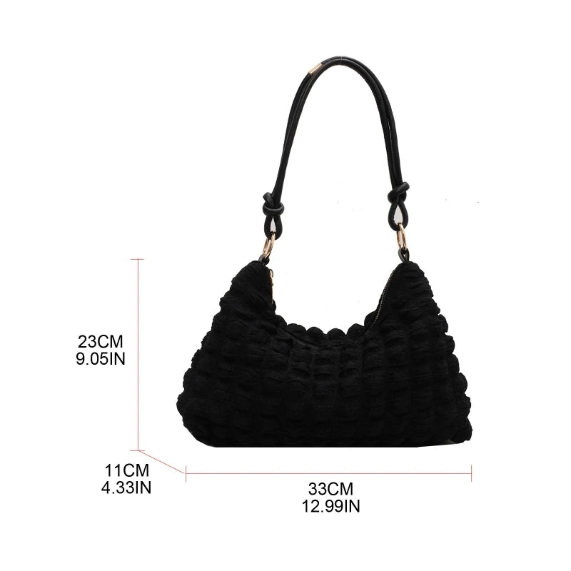 Pleated Cloud Bag Evening Bag Tote Shoulder