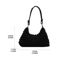 Pleated Cloud Bag Evening Bag Tote Shoulder
