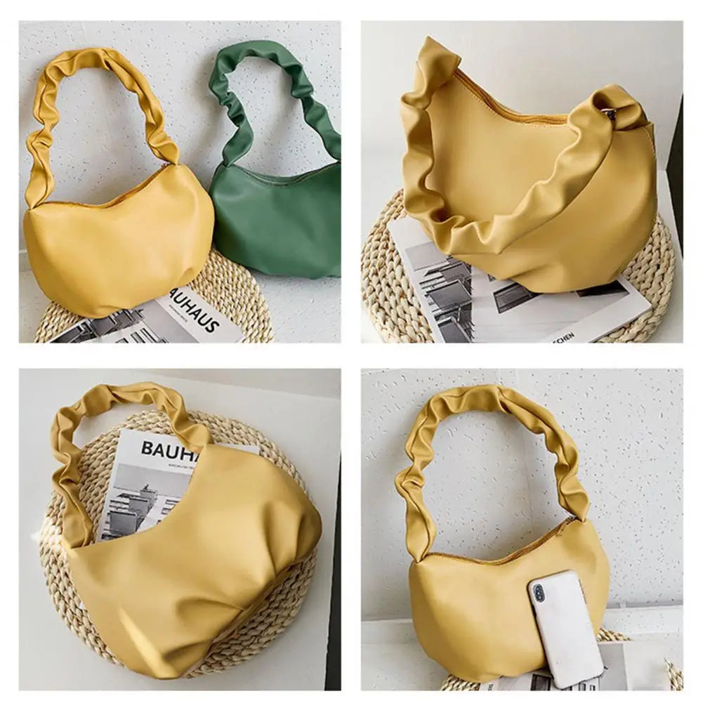 Shoulder Bag Dumpling Style Underarm Purse for Party