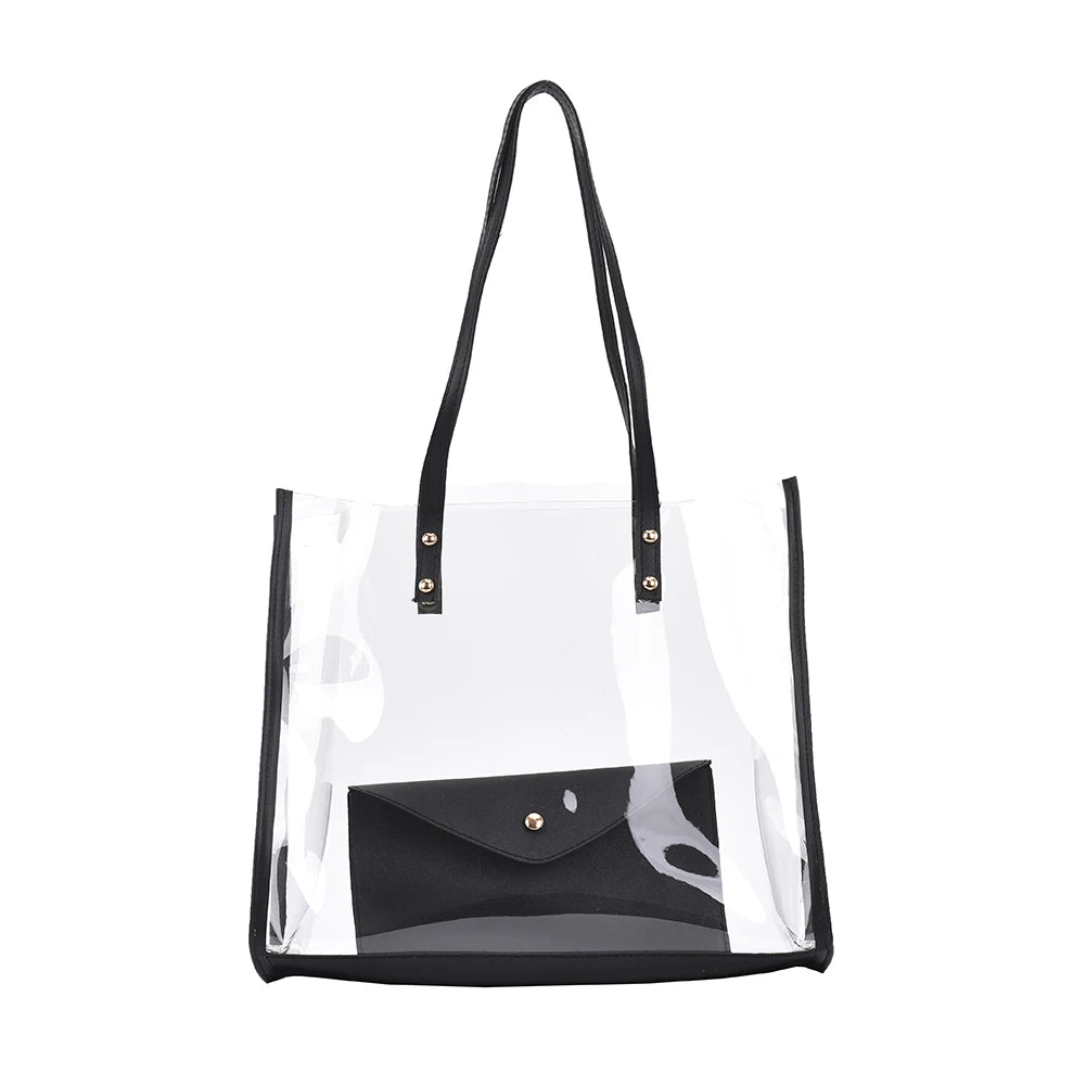 Small Transparent Shoulder Bags for Women PVC Handbags