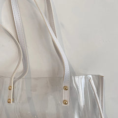 Small Transparent Shoulder Bags for Women PVC Handbags