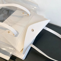 Small Transparent Shoulder Bags for Women PVC Handbags