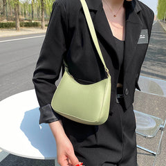 Women Shoulder Bag Soft PU Leather Bucket Bag Female Travel Crossbody Solid Tote