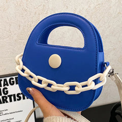 Women PU Leather Chain Handbag Small Wrist Bag Shoulder Bags