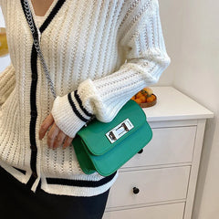 Women Mini Handbag Flap Crossbody Chain Shoulder Phone Wallet Pink Green Bags