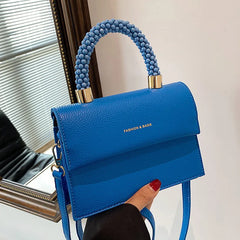 Orange Pu Leather Crossbody Shoulder Bag Clutch Messenger Lady Purse