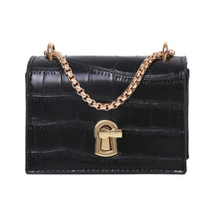 Women Mini Shoulder Bag PU Leather Chain Crossbody Light Wild Daily Messenger