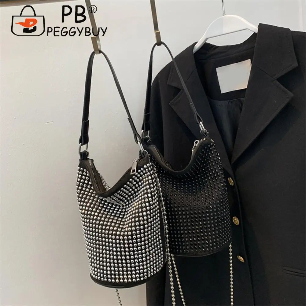Rhinestone Evening Shoulder Handbag for Women