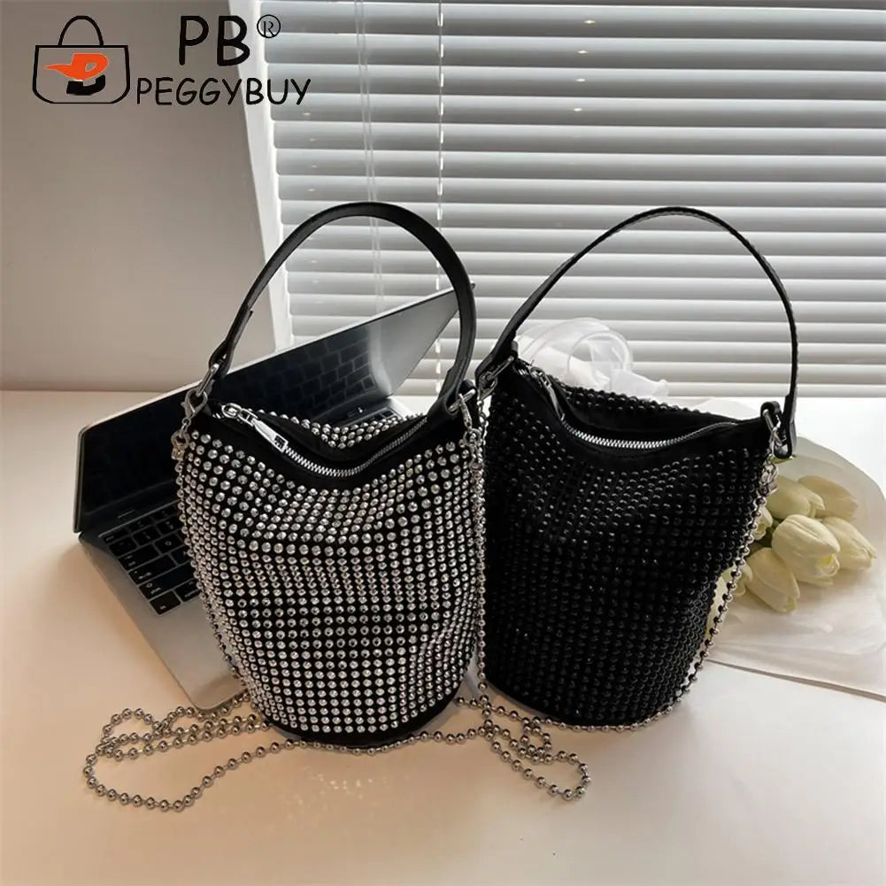 Rhinestone Evening Shoulder Handbag for Women