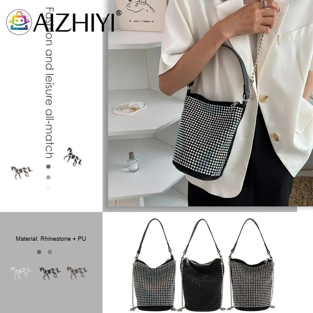 Rhinestone Evening Shoulder Handbag for Women