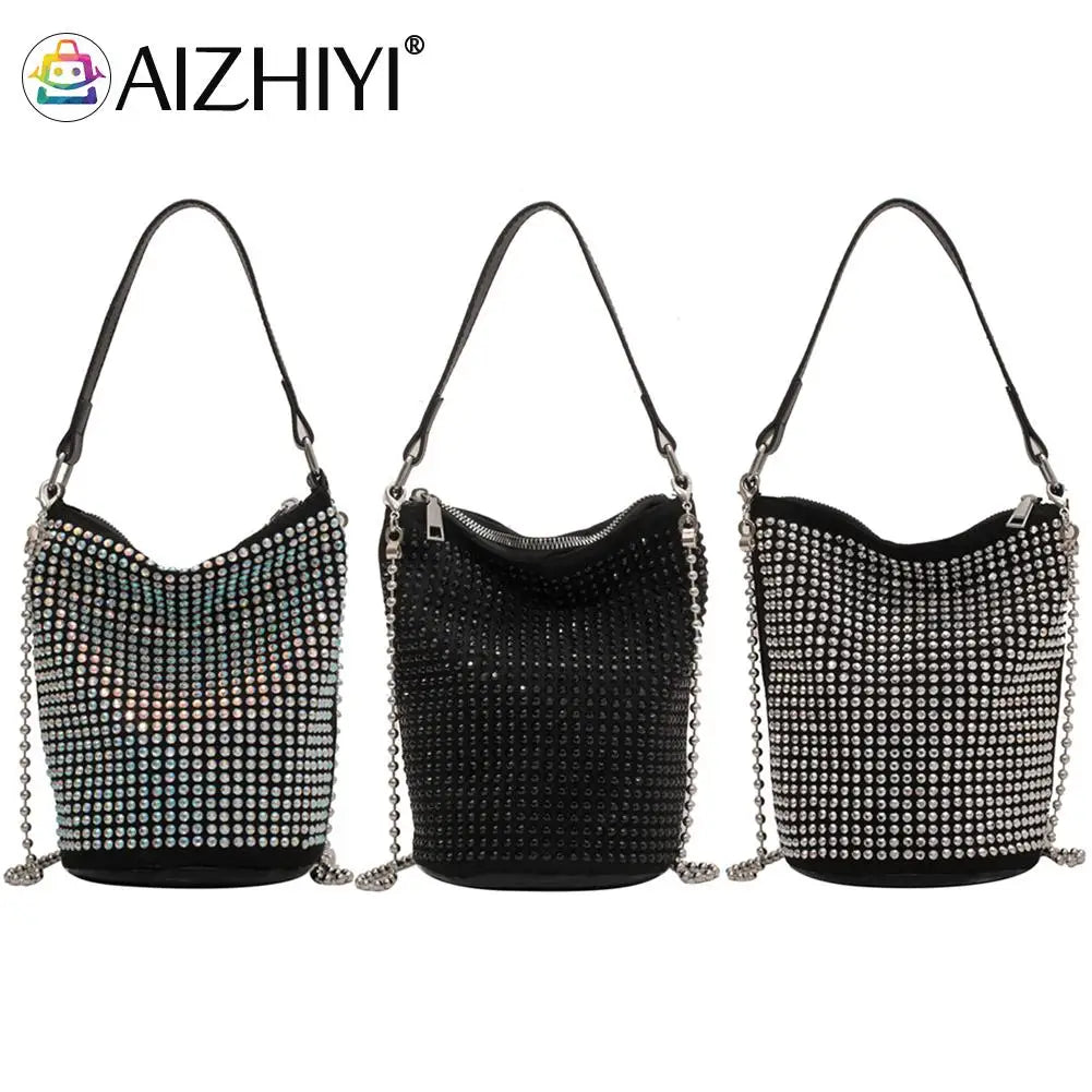 Rhinestone Evening Shoulder Handbag for Women