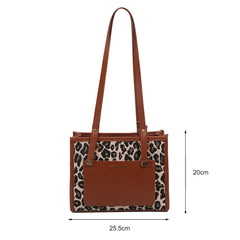 Women Shoulder Bags PU Houndstooth Pattern Handbags for Daily Travel
