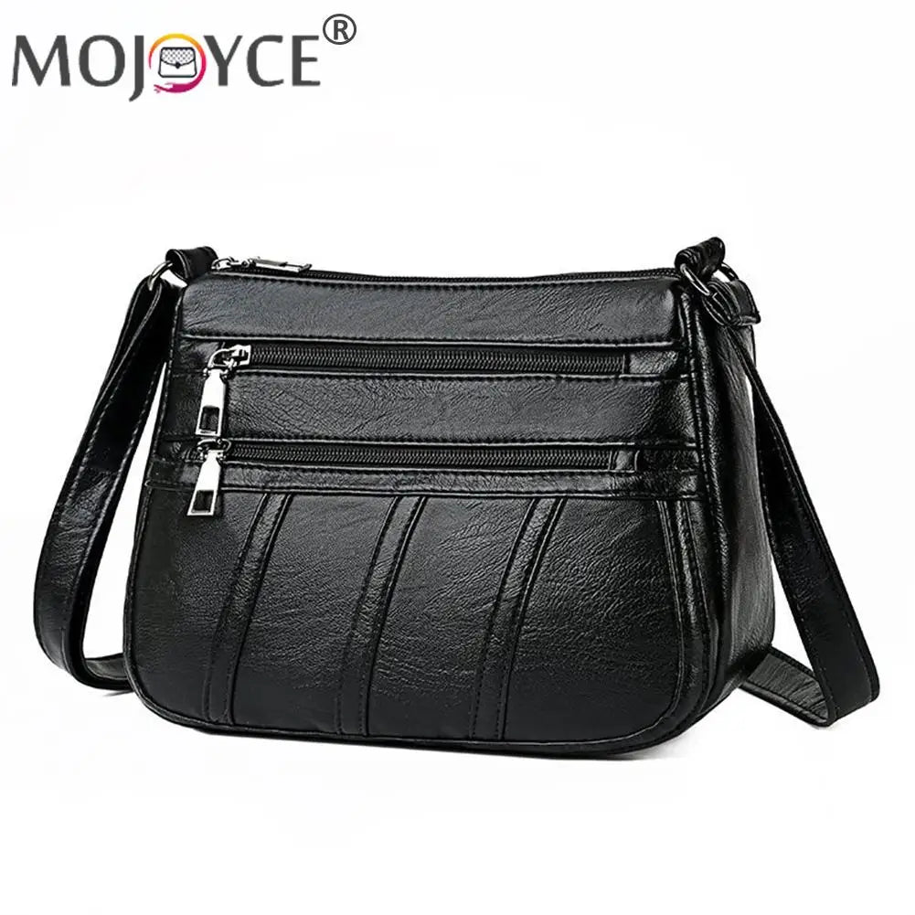 Women PU Leather Crossbody Bag Large Capacity Tote Shoulder Bag