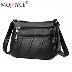 Women PU Leather Crossbody Bag Large Capacity Tote Shoulder Bag