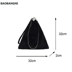 Winter Plush Bucket Bag Faux Fur Shopping Bag Large Capacity