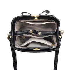 Elegant Bow Bucket Bag Women's Large-capacity Handbag
