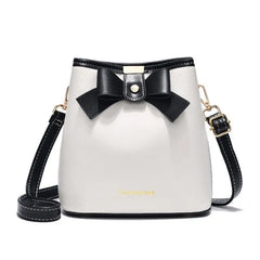 Elegant Bow Bucket Bag Women's Large-capacity Handbag