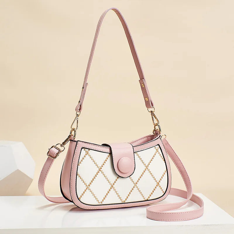 Rhombus Women's Bag Portable One-shoulder Messenger Bag Women