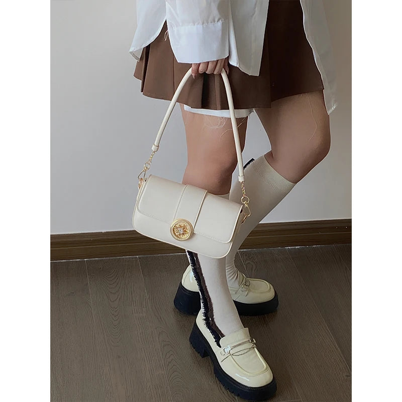 Small Square Shoulder Bag Pu Leather Female Messenger Bags