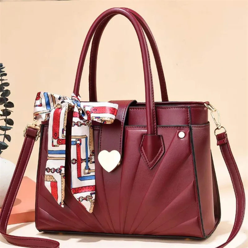 Fashionable One-shoulder Messenger Bag Women High-quality Pu Handbag