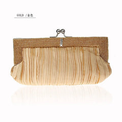 Long Evening Dress Bag Beaded Handbag Easy to Match Banquet Bag