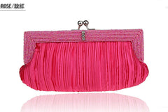 Long Evening Dress Bag Beaded Handbag Easy to Match Banquet Bag