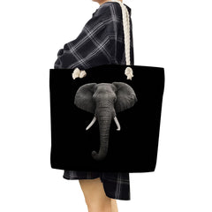 Elephant Tote Bags Classic Animal Printing Handbags For Women