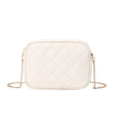 Embroidered Cosmetic Bag Ladies Handbag Fresh Sweet Camera Lingge Chain Shoulder