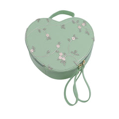 Lace Flower Flap Bag PU Leather Top-Handle Shoulder Crossbody Women Handbag