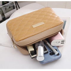 Embroidered Messenger Bags PU Leather Shoulder Crossbody Bag Women