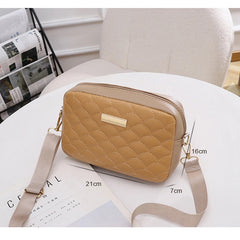 Embroidered Messenger Bags PU Leather Shoulder Crossbody Bag Women