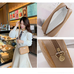 Embroidered Messenger Bags PU Leather Shoulder Crossbody Bag Women