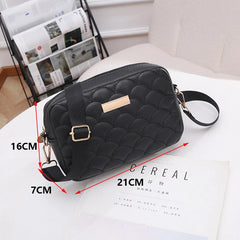 Embroidered Messenger Bags Printing PU Leather Shoulder Crossbody Bag for Women