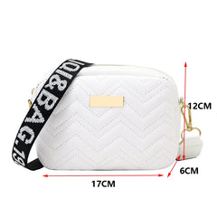 Embroidered Messenger Bags Printing PU Leather Shoulder Crossbody Bag for Women