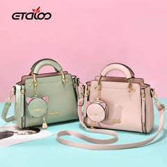 Embroidered Messenger Bags Women Leather Handbags Bags for Women Main Ladies Han