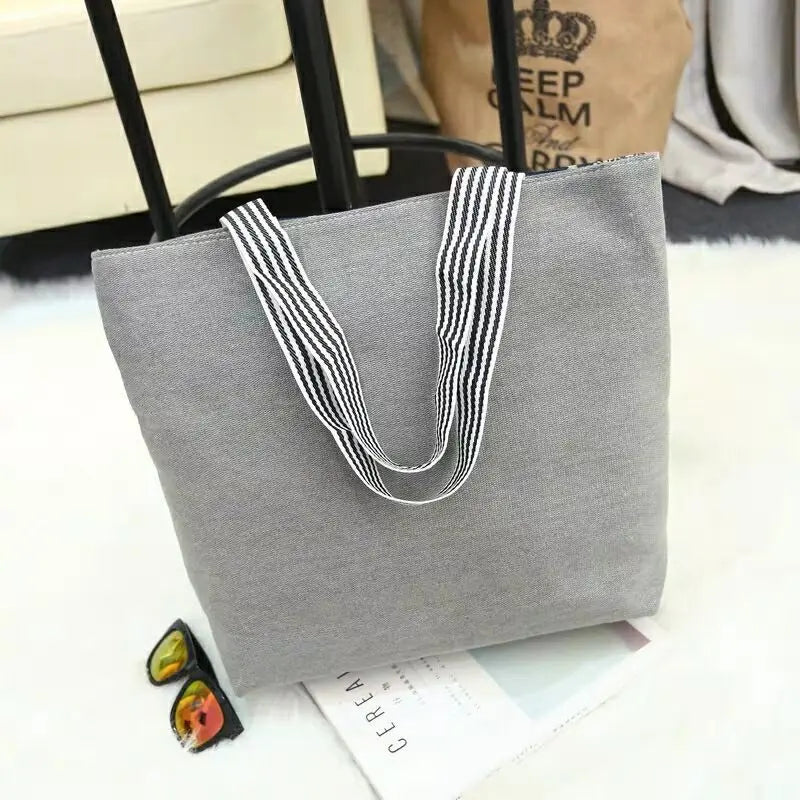 Owl Pattern Shoulder Bag Canvas Handbag for College Students