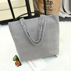 Owl Pattern Shoulder Bag Canvas Handbag for College Students
