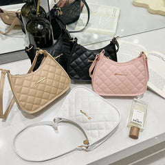 Embroidered Rhombus Underarm Bag Ladies Handbag Shoulder Bag
