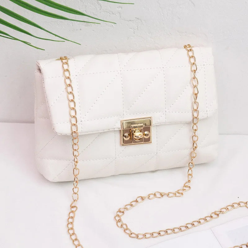 Embroidered Chain Messenger Bag Female Totes Ladies Bags