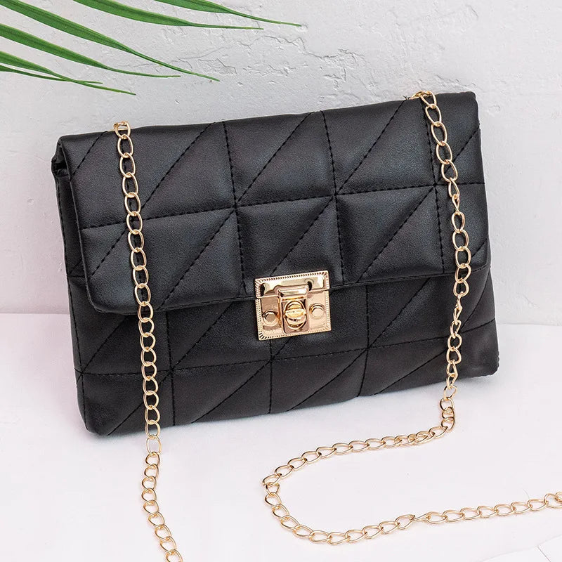 Embroidered Chain Messenger Bag Female Totes Ladies Bags