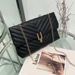 Embroidered Wave Pattern Women's Handbag Shoulder Crossbody Bag