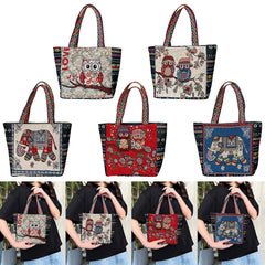Embroidered Women Tote Bag Casual Handbags Daily Bags for Shopping