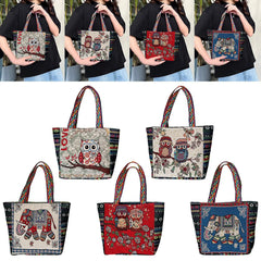 Embroidered Women Tote Bag Casual Handbags Daily Bags for Shopping