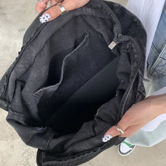 Denim Crossbody Bag for Women Travel Zipper Handbag Tote