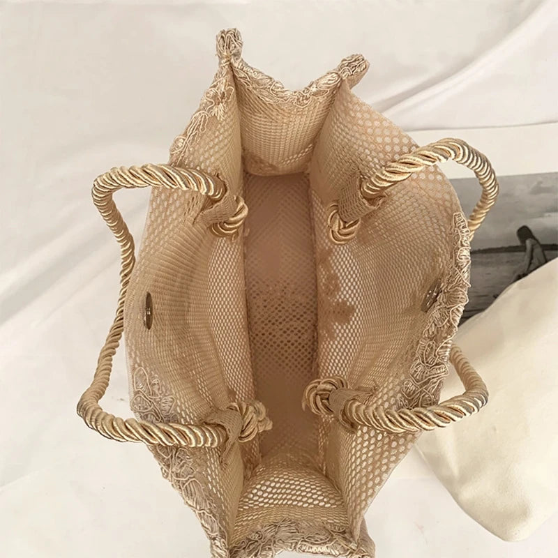 Vintage Embroidery Flower Shoulder Bag for Women
