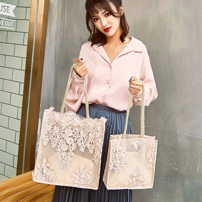 Vintage Embroidery Flower Shoulder Bag for Women